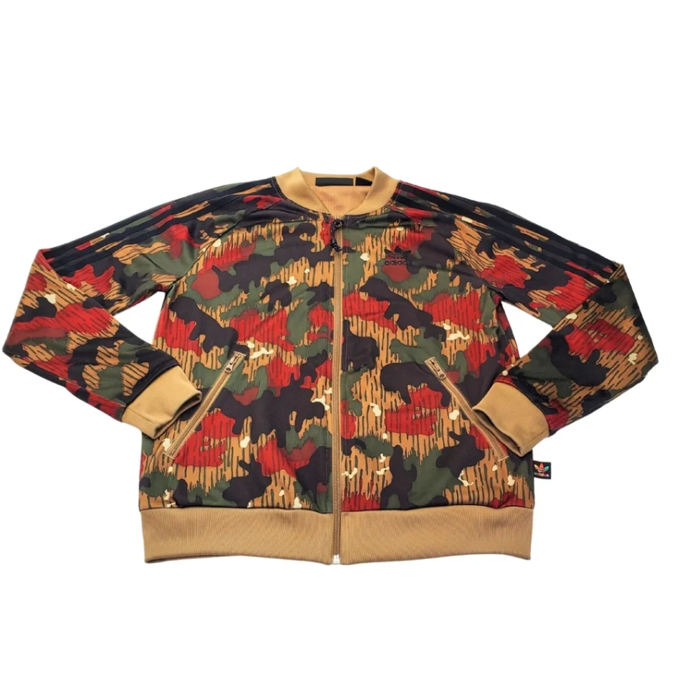 Adidas X Pharrell Williams Women's Hu Hiking Camo Superstar Track Jacket Size S - Picture 2 of 10
